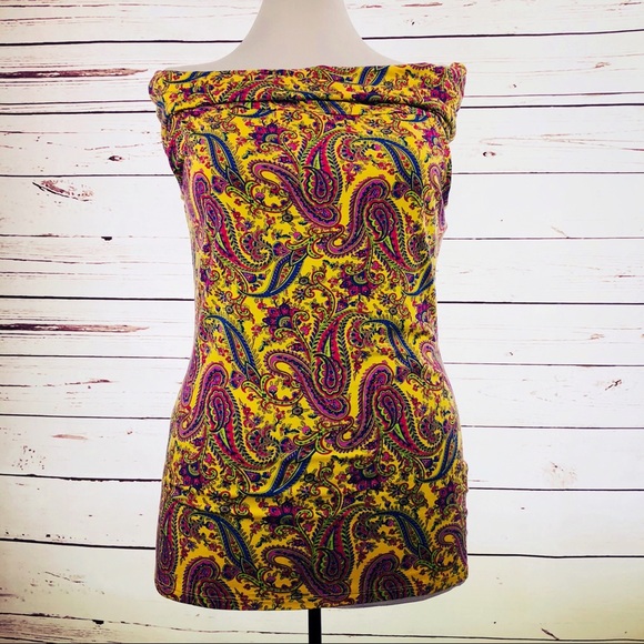 Lauren Ralph Lauren Tops - Lauren Ralph Lauren Yellow Paisley Top